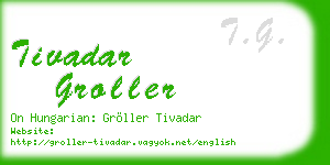 tivadar groller business card